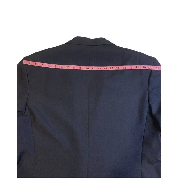 Heisman Trophy Collection Suit Mens 40 Navy Blue Two Piece Blazer Pants Made USA - Picture 8 of 12